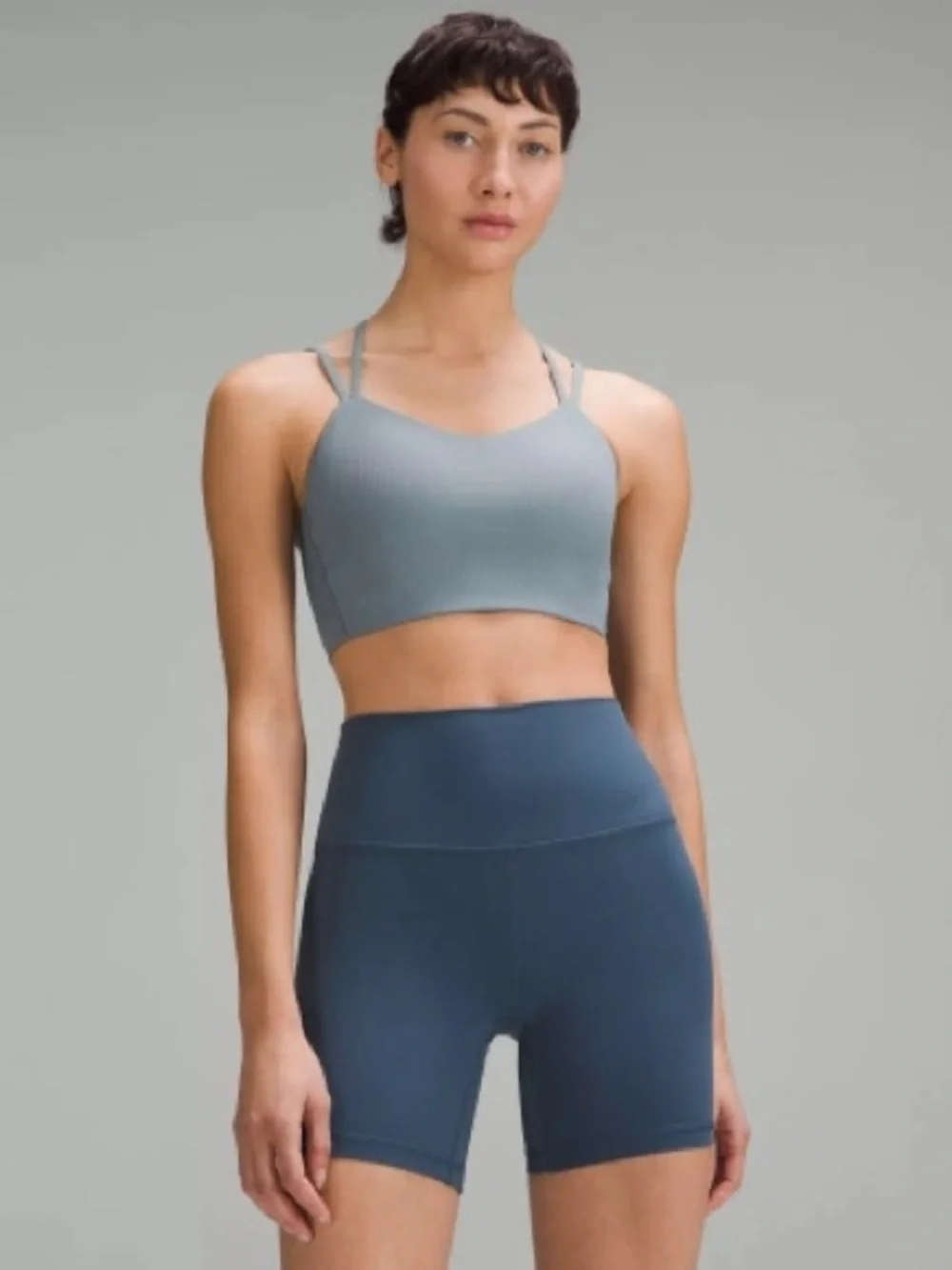 Lululemon Like a Cloud Ribbed Longline Bra size 8 B/C Cup